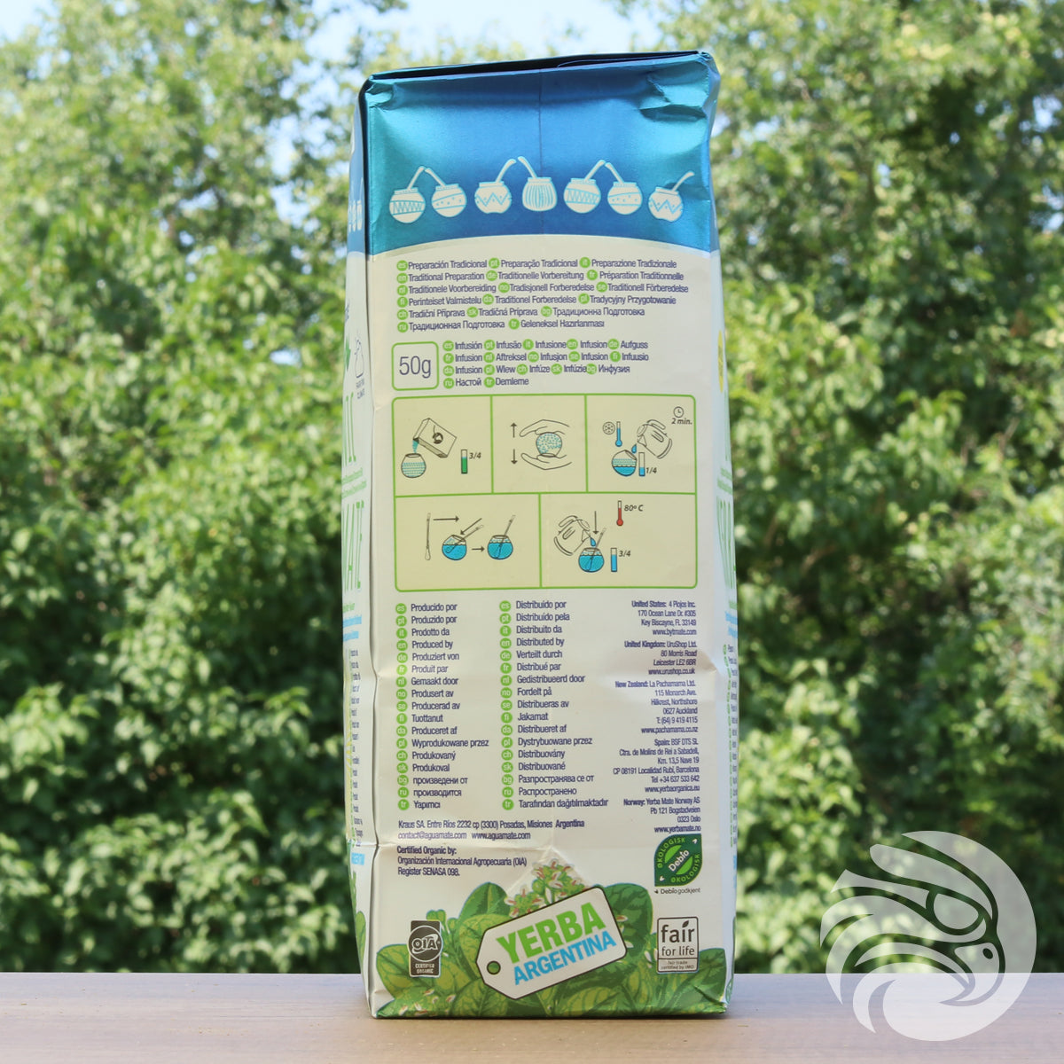 Aguamate organska yerba mate • Elaborada con palo • 500 g