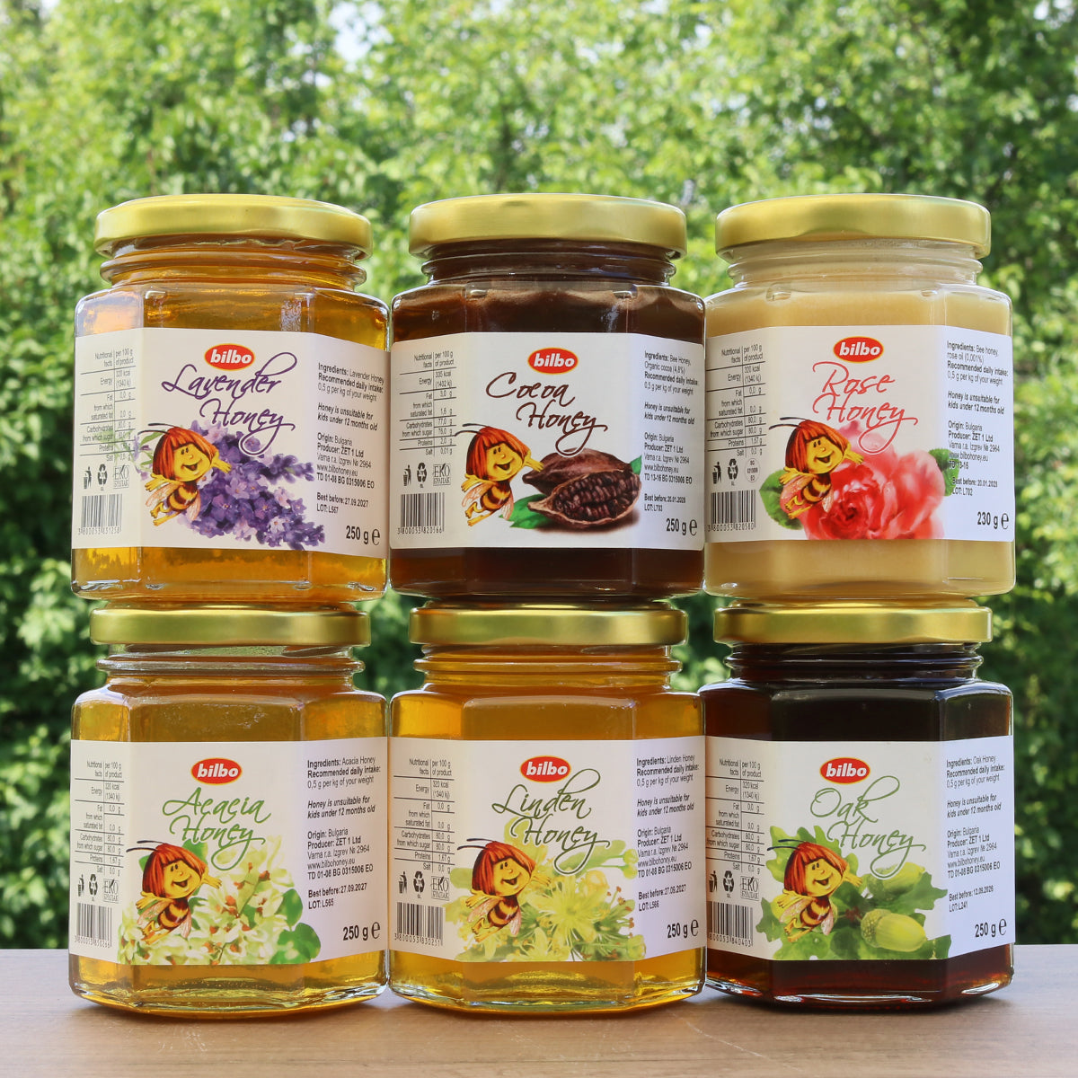 Bilbo raw sirovi bijeli med • 230 g