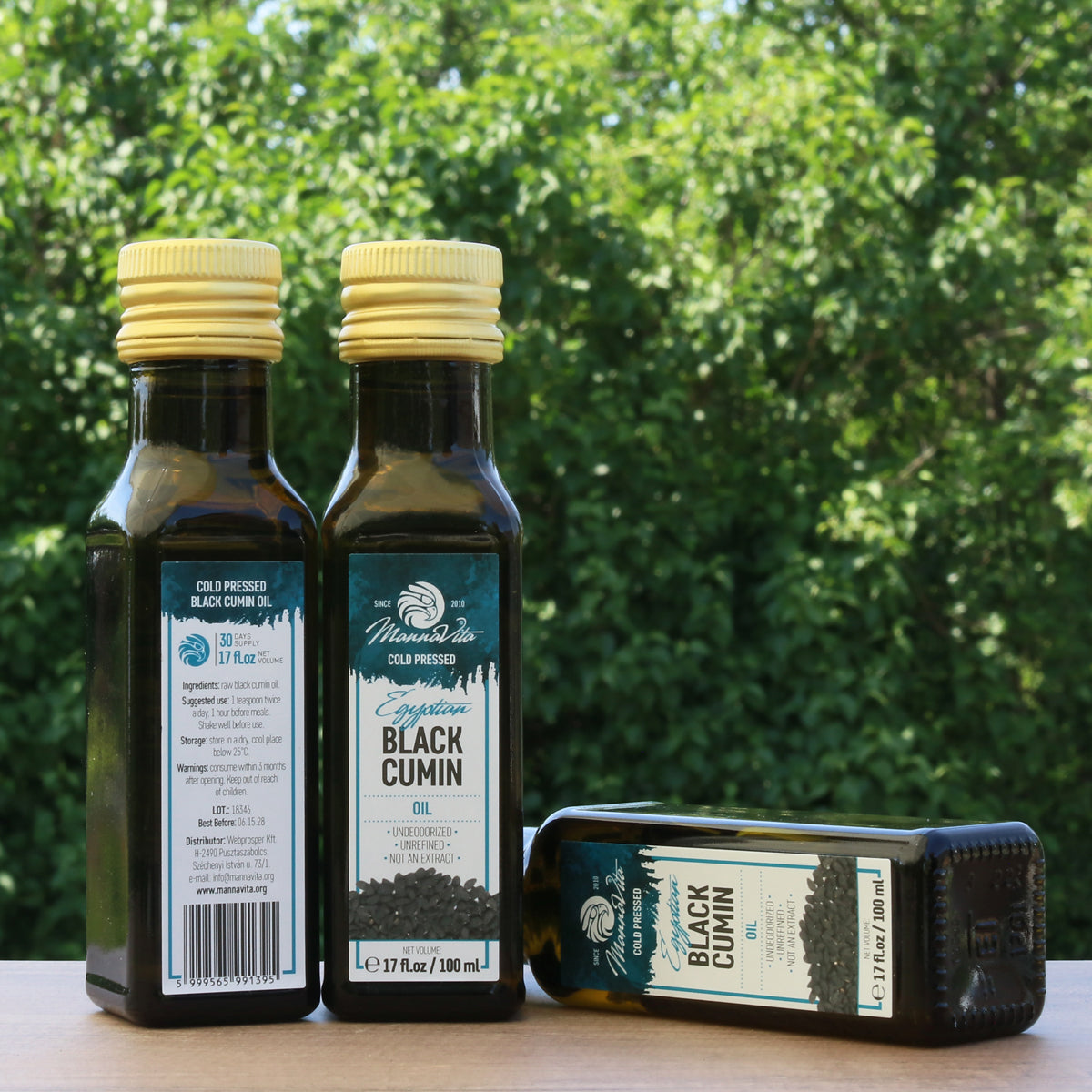 Mannavita hladno prešano ulje crnog kima • 100 ml