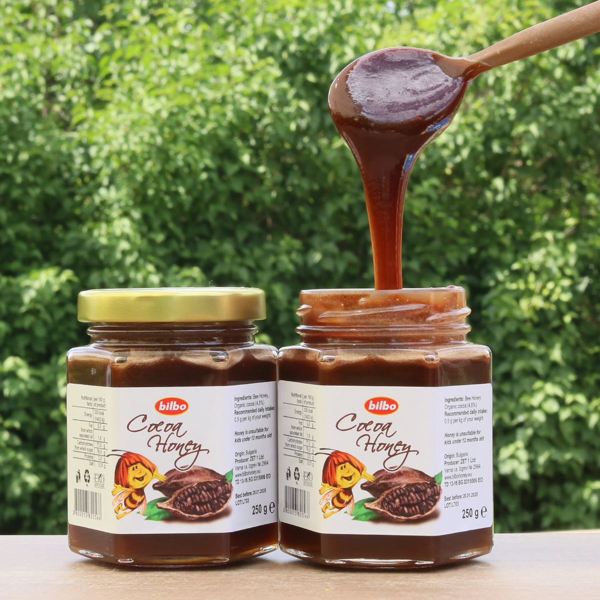 Bilbo sirovi kakao med • 250 g