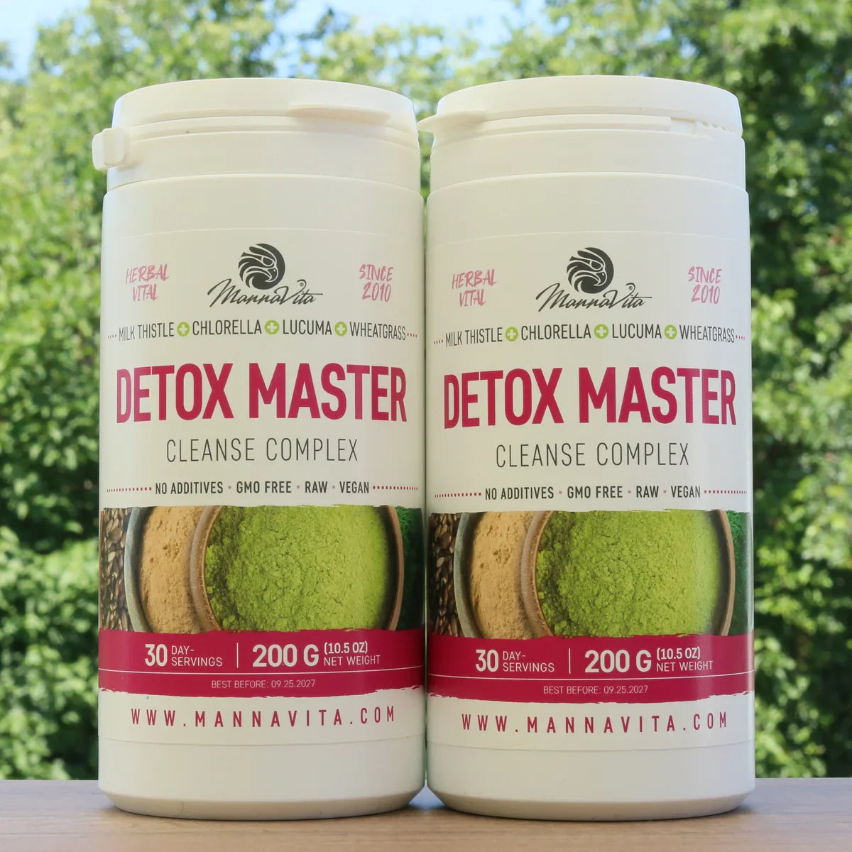 Mannavita Milk Thistle + Wheatgrass + Chlorella + Lucuma • 200 g - Mannavita