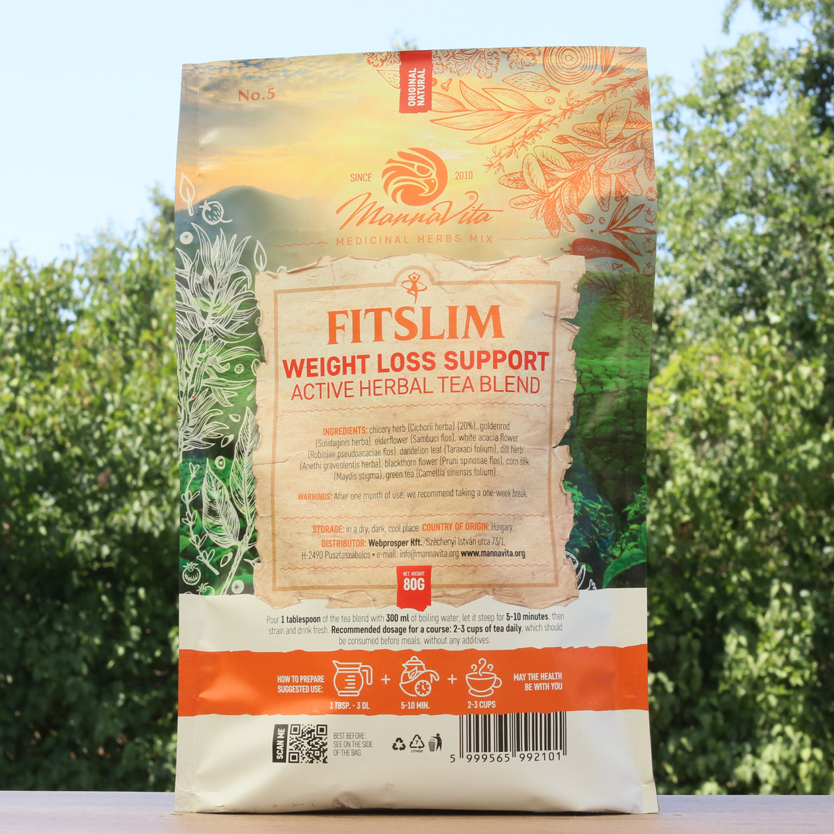 FITSLIM Aktivna biljna mješavina čaja za podršku mršavljenju • 80g