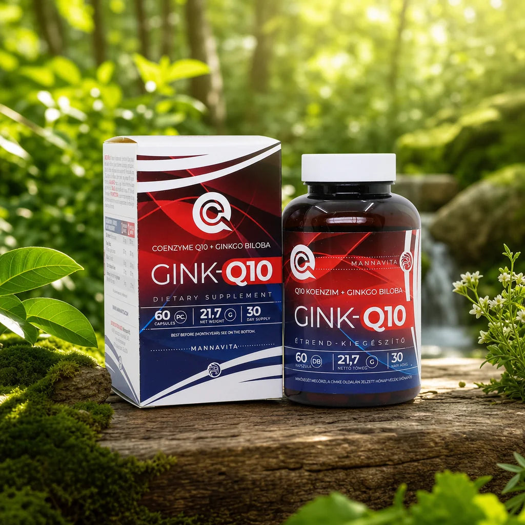GINK-Q10 • Q10 koenzim + Ginkgo Biloba kompleks • 60 kapsula