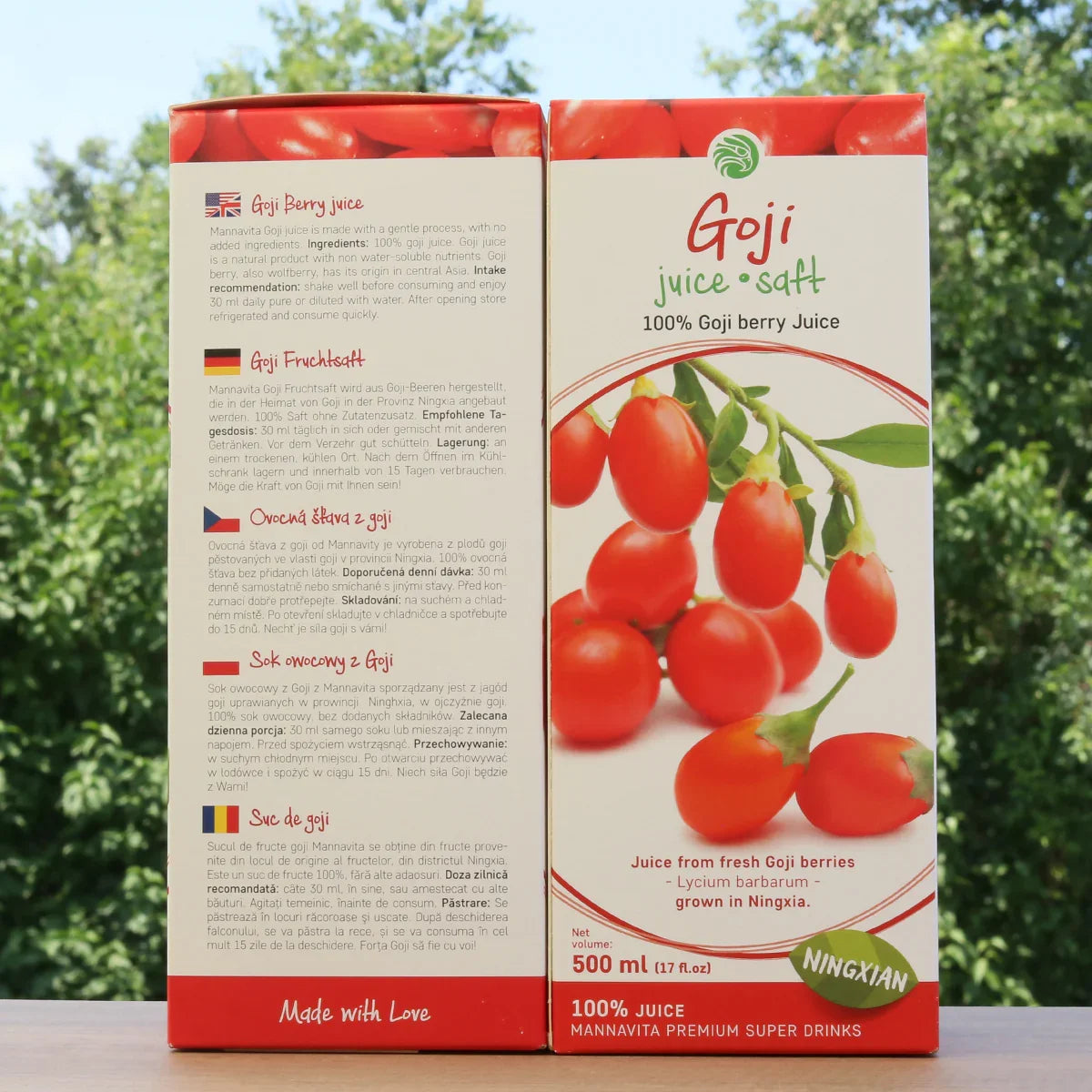 Mannavita Goji berry 100% pure pressed juice • 500 ml - Mannavita