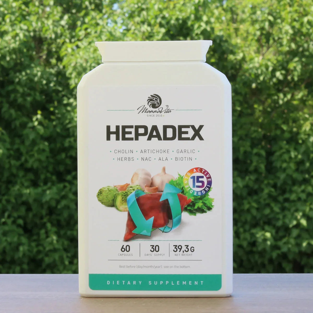 HEPADEX liver-regenerating and liver health-improving complex • 60 capsules - Mannavita