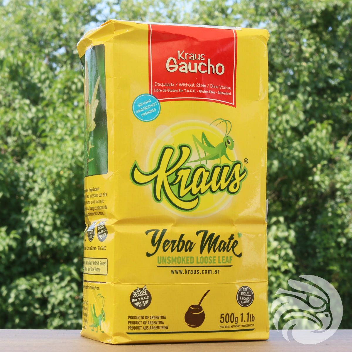 Kraus yerba mate • Gaucho, sin palo – bez stabljika • 500 g
