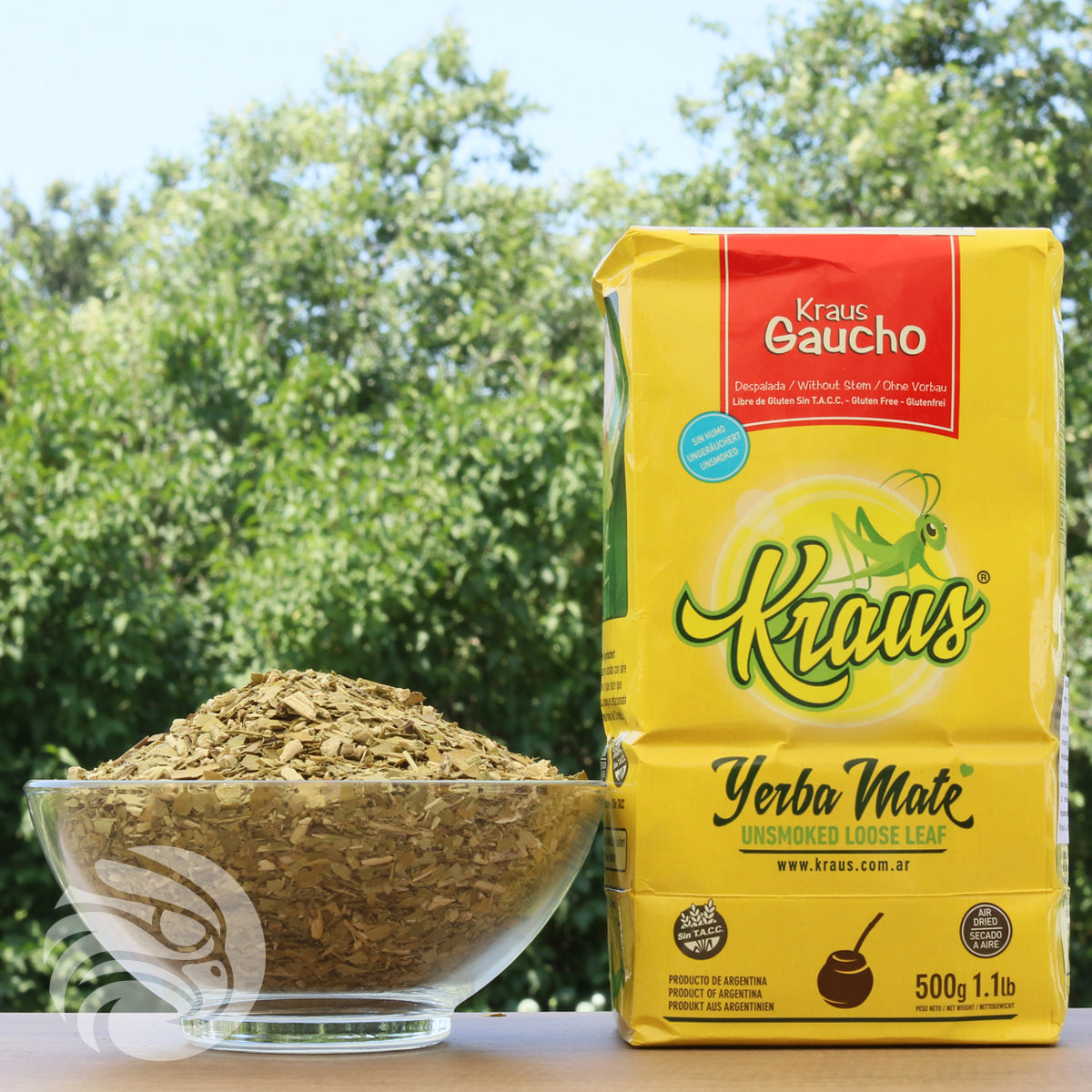 Kraus yerba mate • Gaucho, sin palo – bez stabljika • 500 g