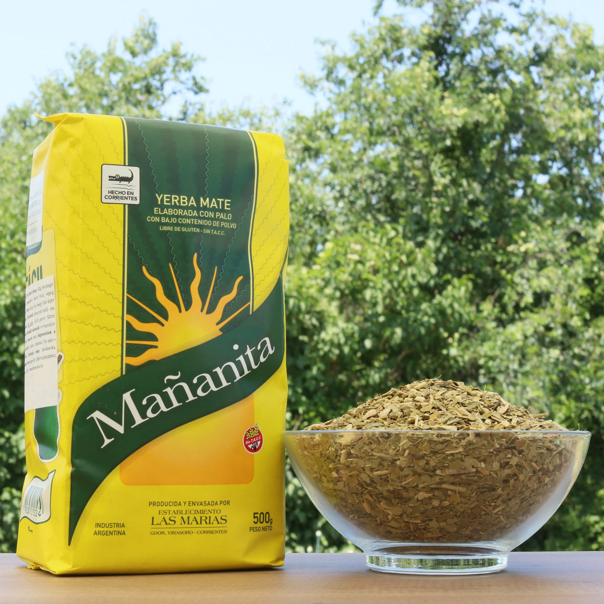 Čaj od yerba mate Mañanita • S grančicama • 500 g