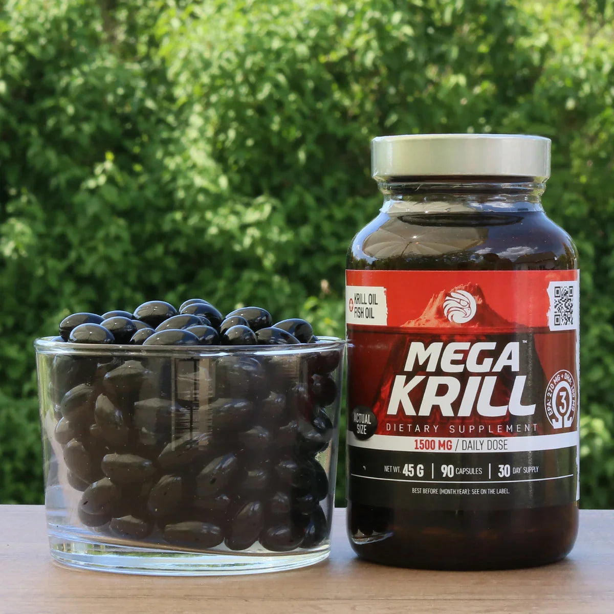 MegaKRILL 1500 mg krill oil + fish oil • 90 capsules - Mannavita