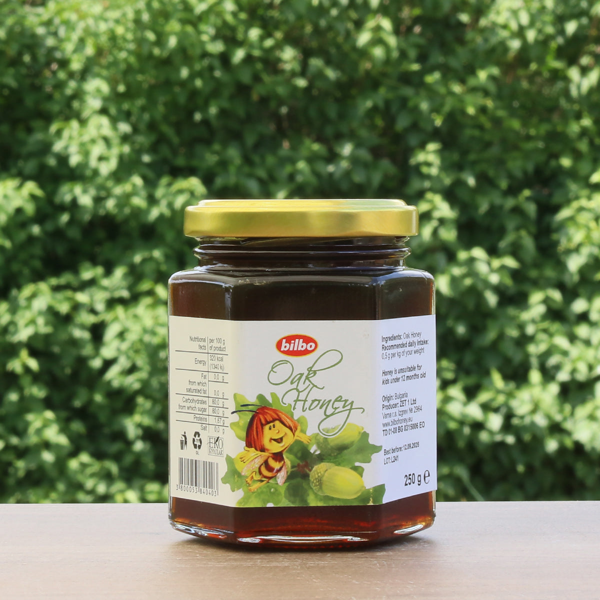 Bilbo sirovi med od hrasta • 250 g