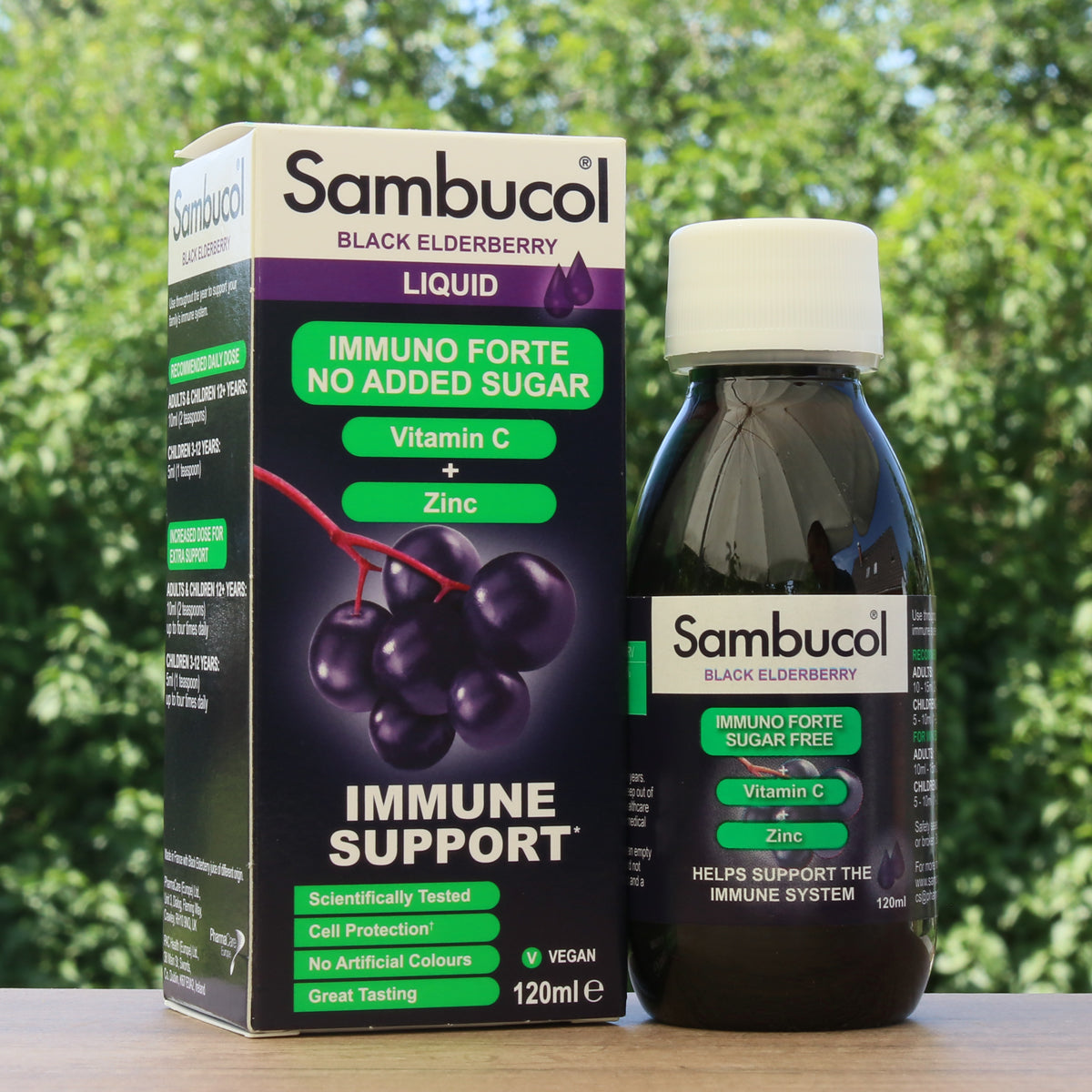 Sambucol sirup od crne bazge, bez šećera • 120 ml