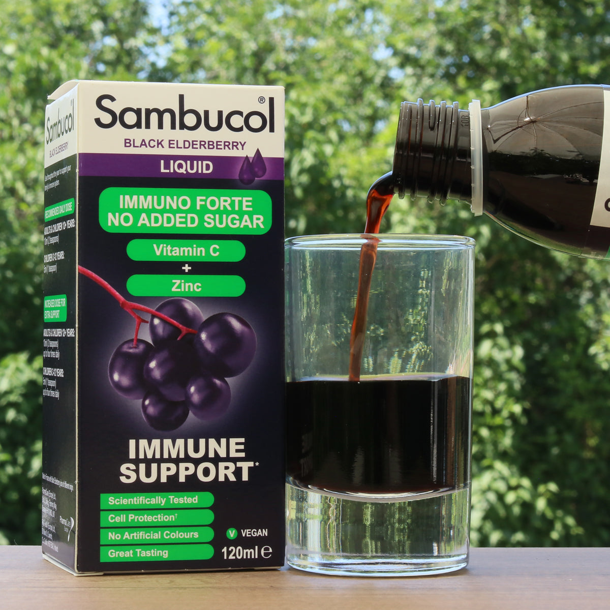 Sambucol sirup od crne bazge, bez šećera • 120 ml