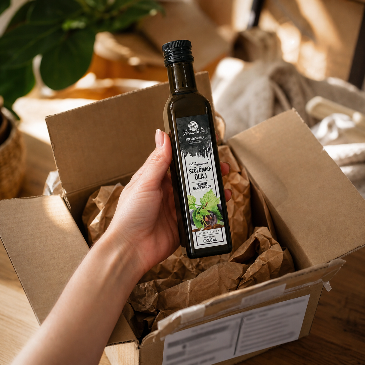 Mannavita mađarsko hladno prešano ulje od sjemenki Grožđa • 250 ml