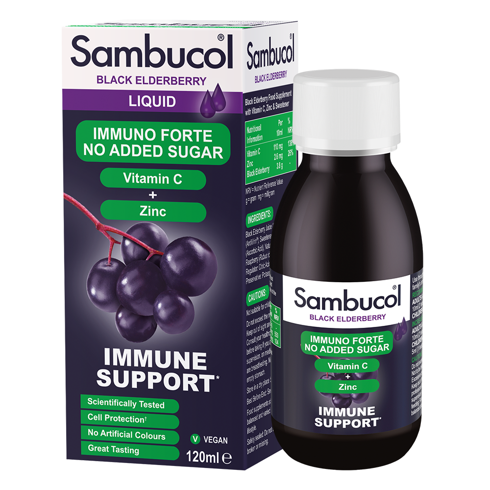 Sambucol sirup od crne bazge, bez šećera • 120 ml