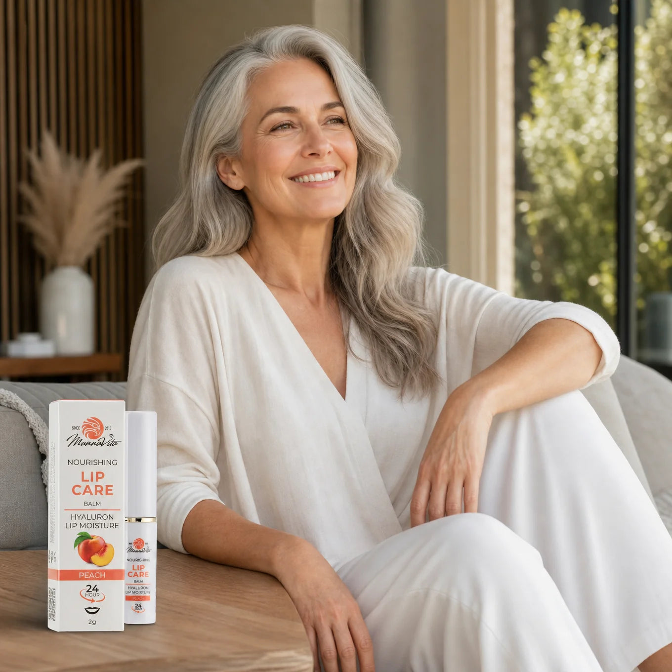 Mannavita Balzam za Usne, s Hijaluronskom kiselinom • Dubinska njega • BRESKVA