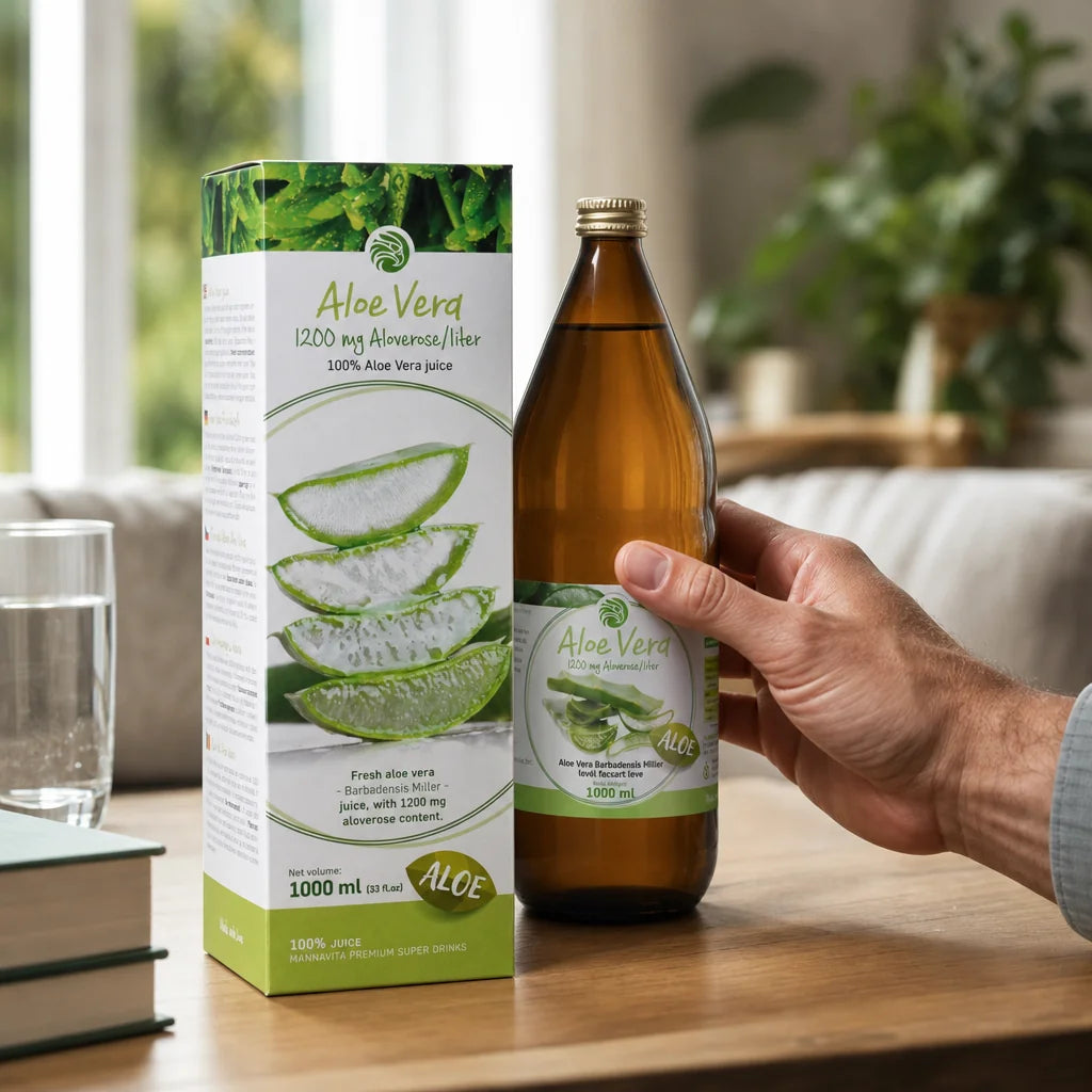 Mannavita Aloe vera 100% cijeđeni čisti sok • 1000 ml