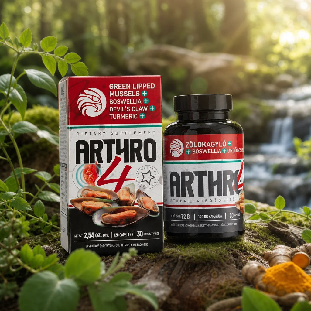 ARTHRO4 • Kompleks za zglobove i hrskavicu • s novozelandskom Zelenousnom školjkom • 120 kapsula