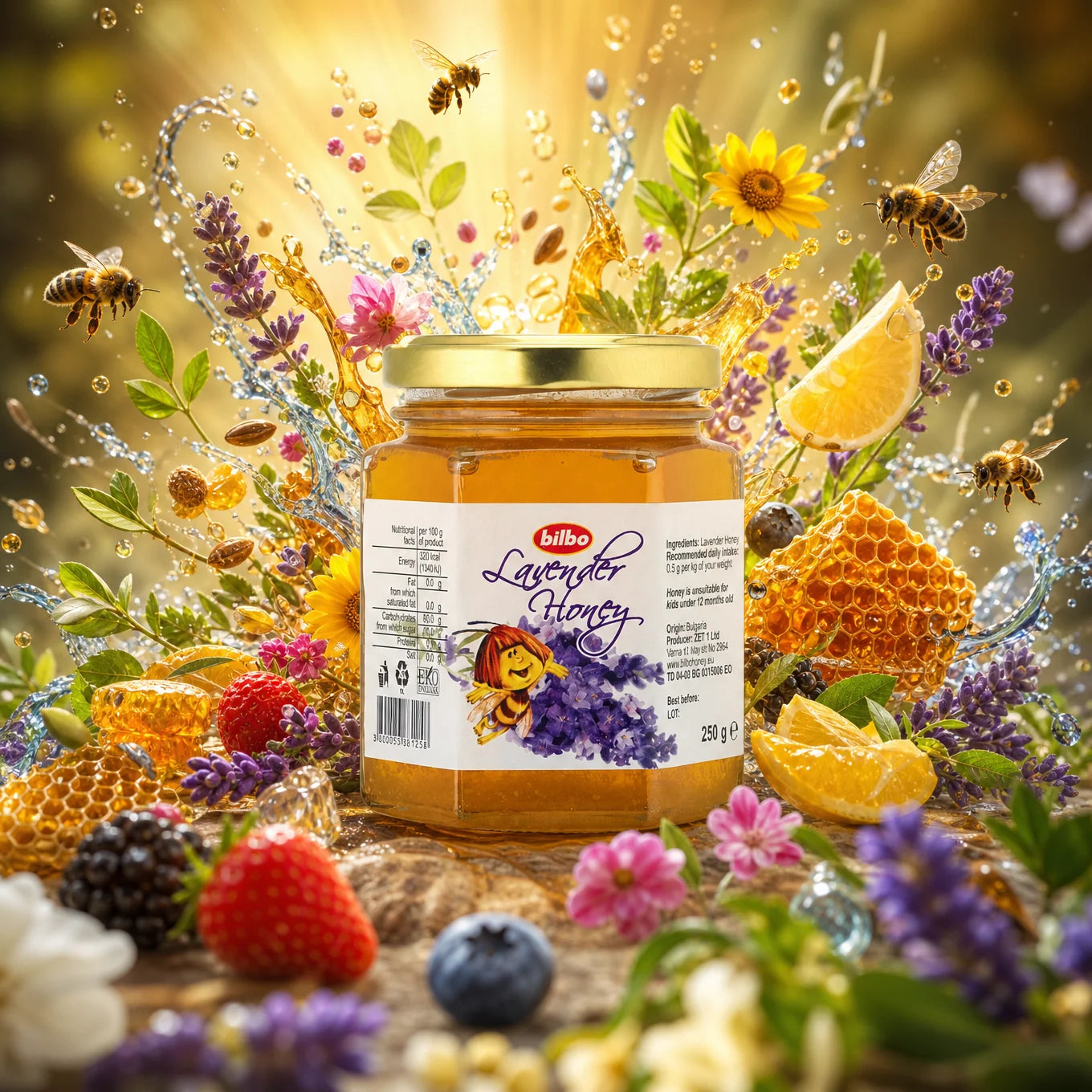 Bilbo sirovi med od lavande • 250 g