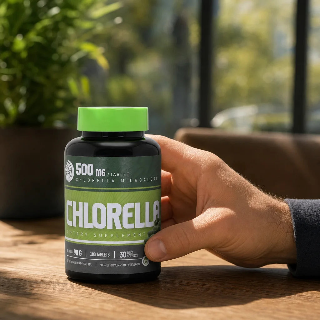 Mannavita Chlorella tablete 500 mg • 180 kom.