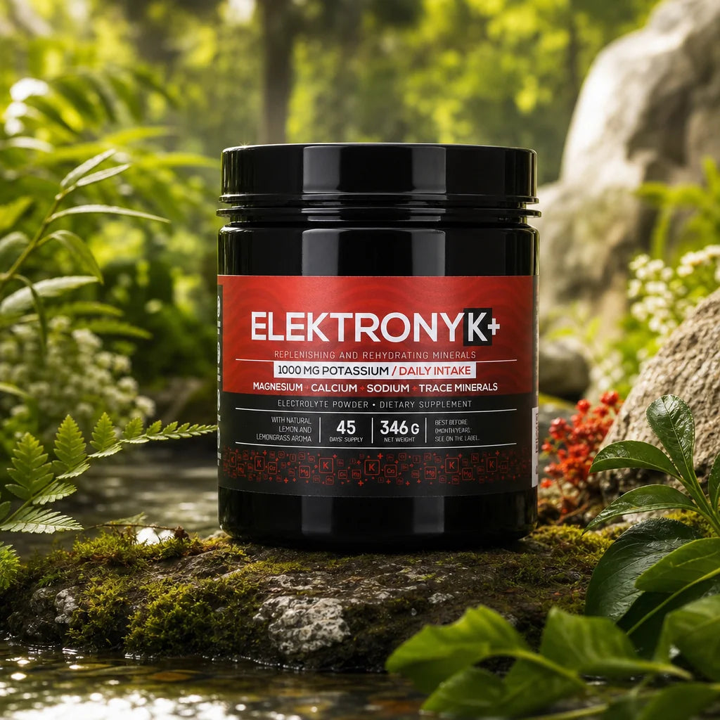 ElektronyK+ elektrolitni prašak • 1000 mg kalija s glicinom • SLATKO, 402 g