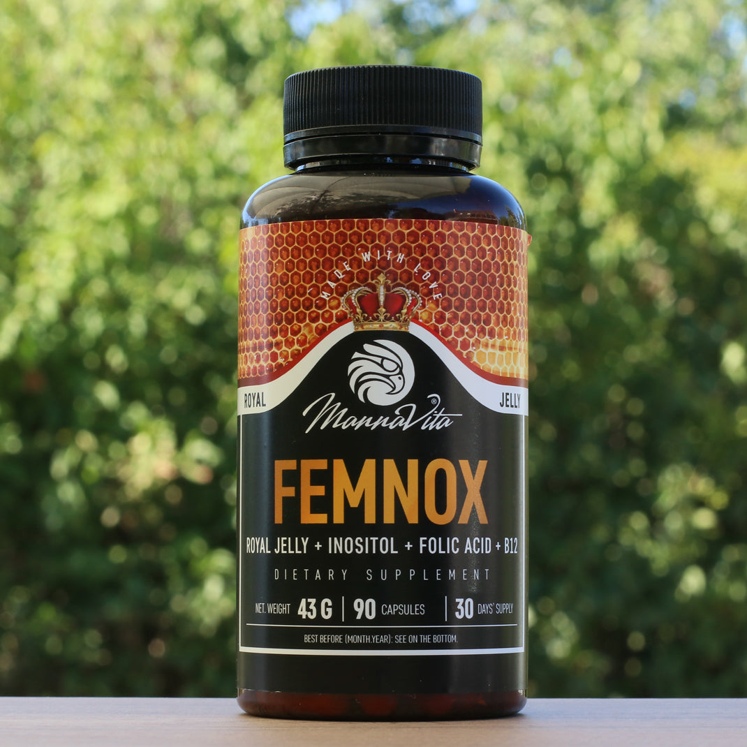 FEMNOX Matična mliječ + Inozitol + Folna kiselina + B12 kompleks • 90 kapsula
