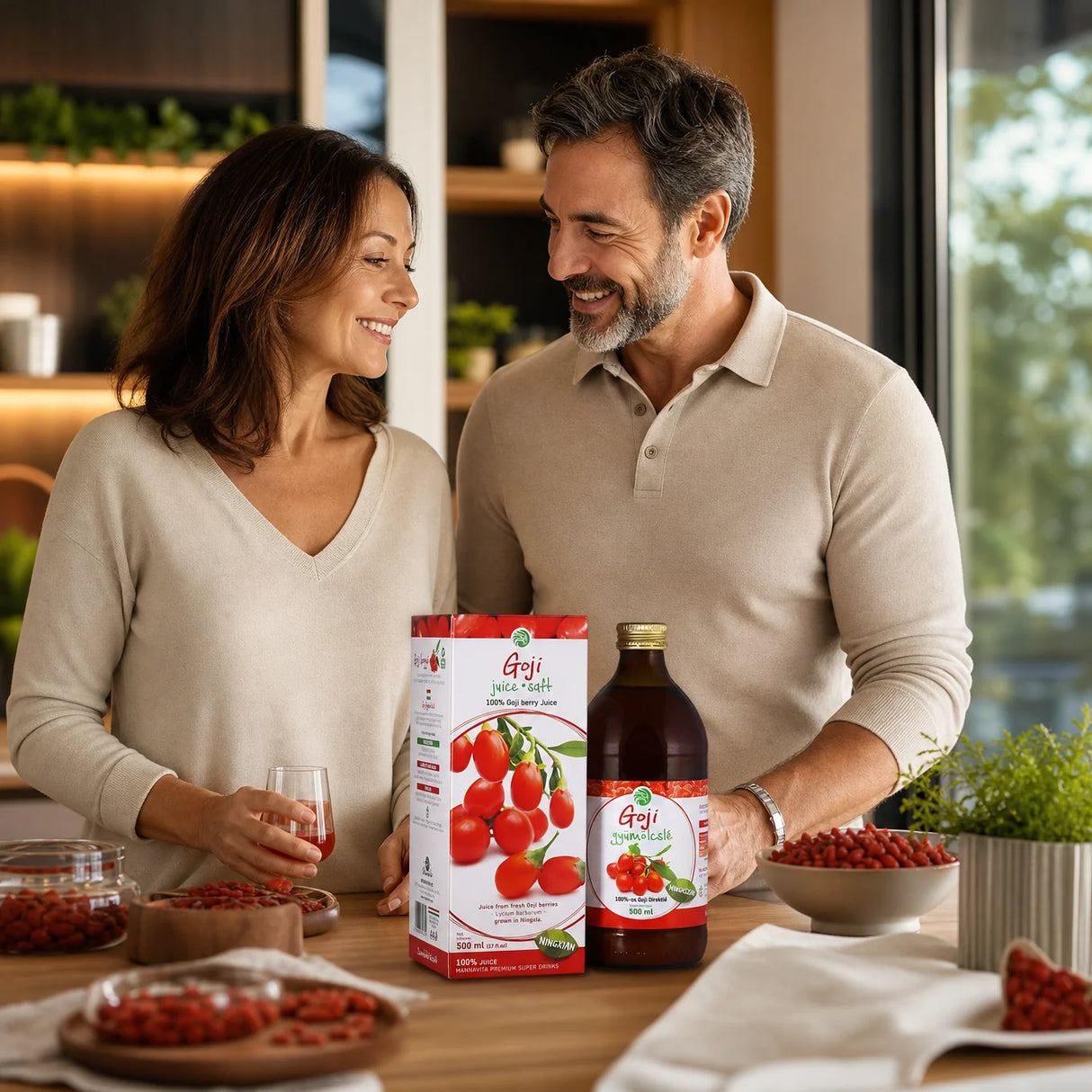 Mannavita • Sok od Goji bobica, 100% cijeđeni čisti sok • 500 ml