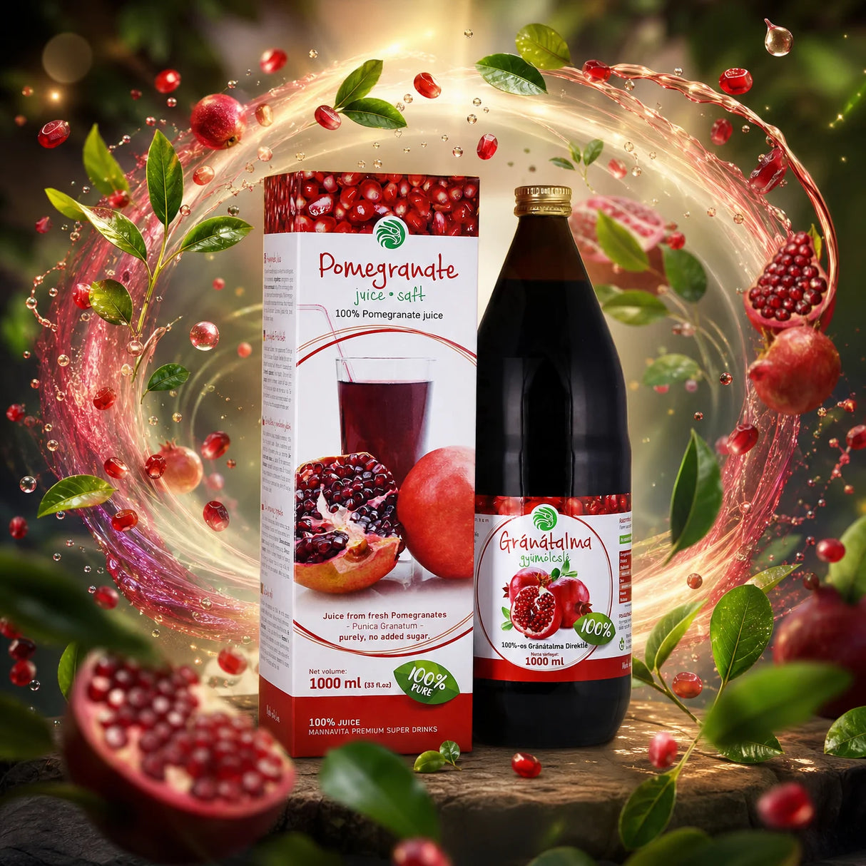 Mannavita • Sok od Nara, 100% cijeđeni čisti sok • 1000 ml