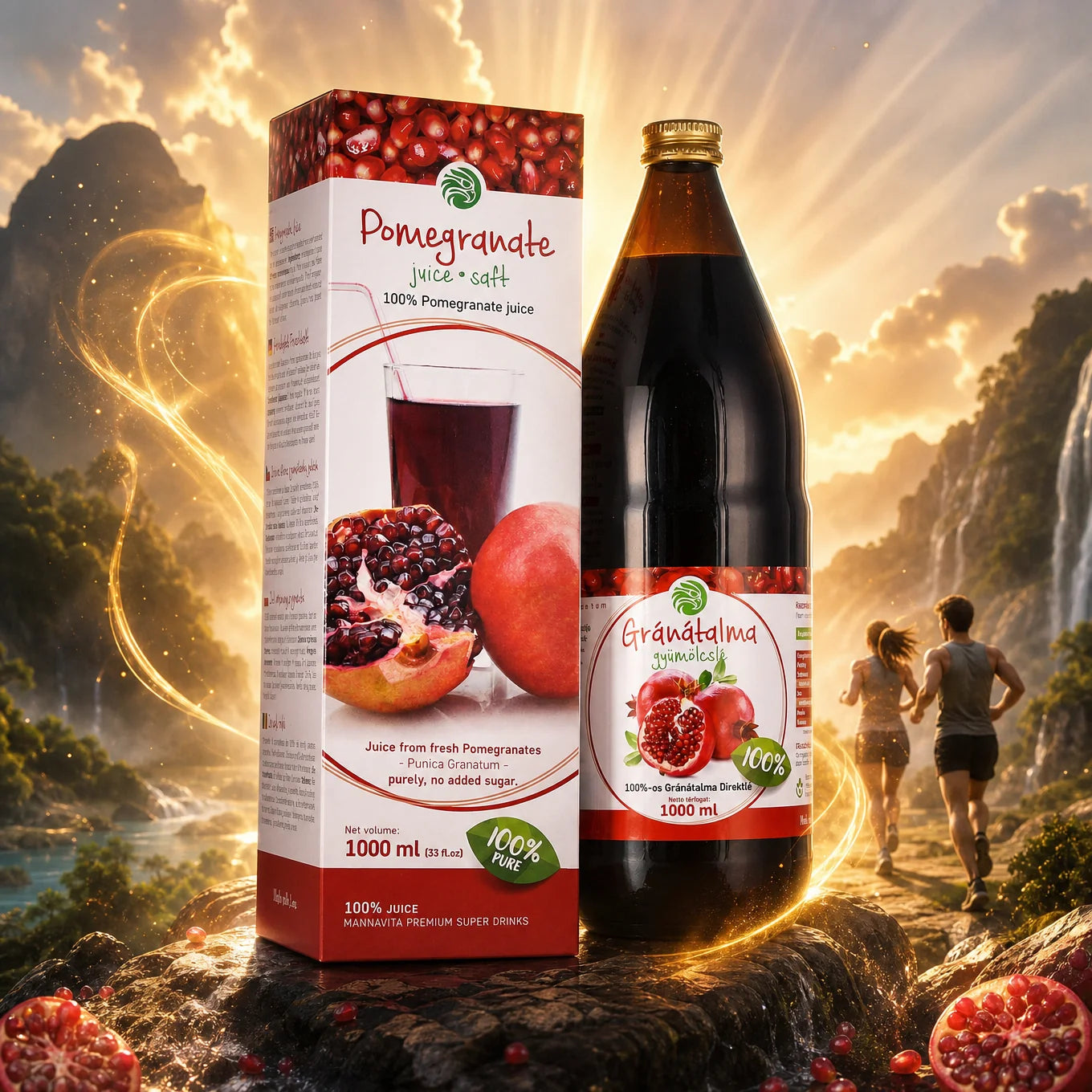 Mannavita • Sok od Nara, 100% cijeđeni čisti sok • 1000 ml