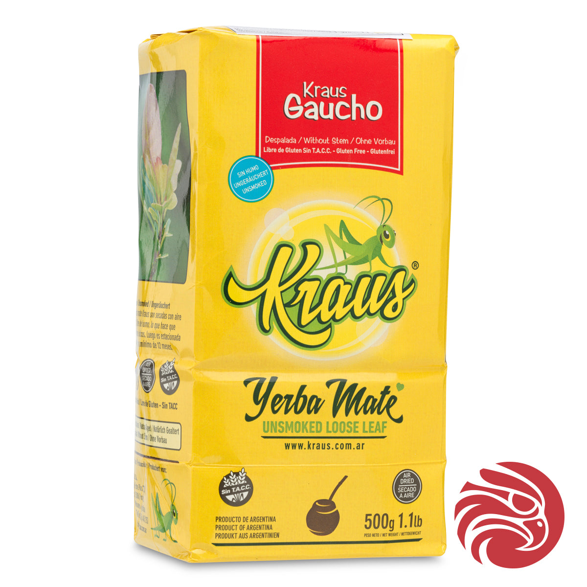Kraus yerba mate • Gaucho, sin palo – bez stabljika • 500 g