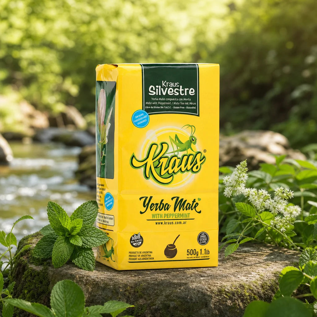 Kraus čaj od yerba mate • Silvestre, MENTA • 500 g