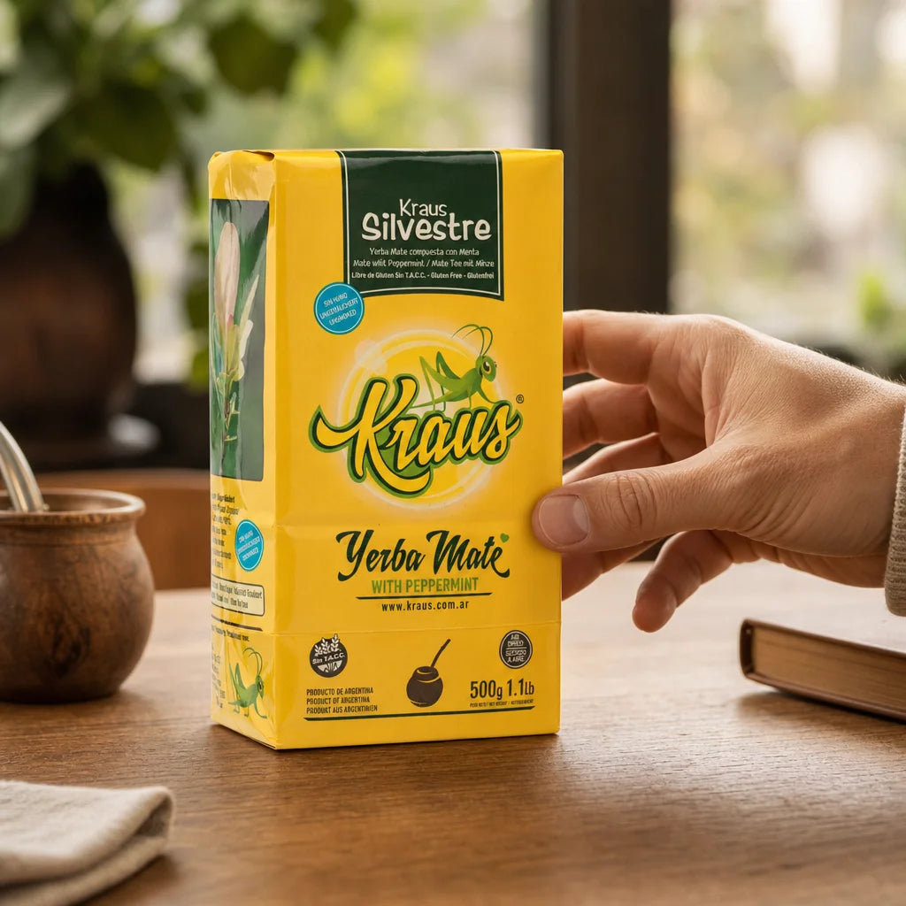 Kraus čaj od yerba mate • Silvestre, MENTA • 500 g