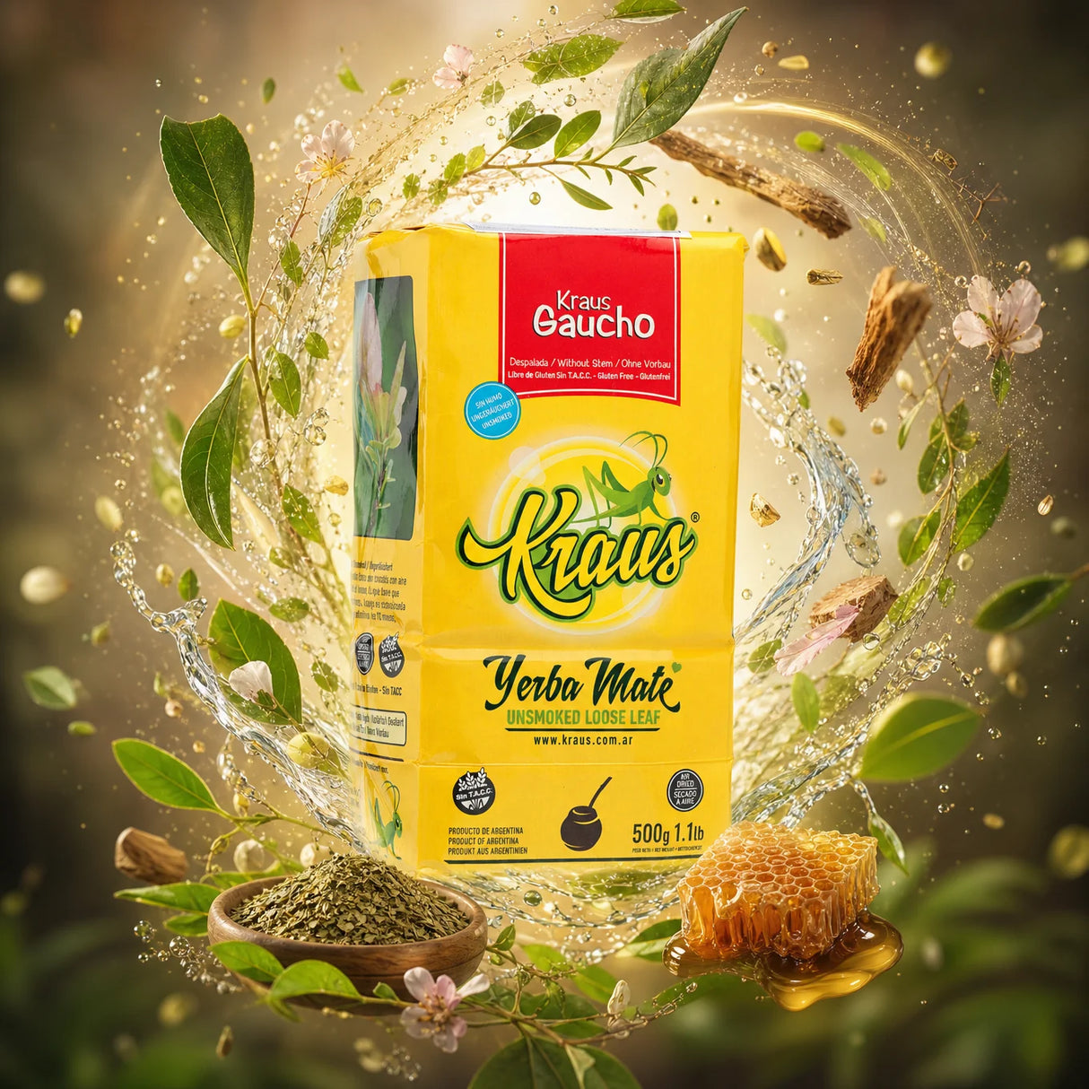 Kraus čaj od yerba mate • Silvestre, MENTA • 500 g