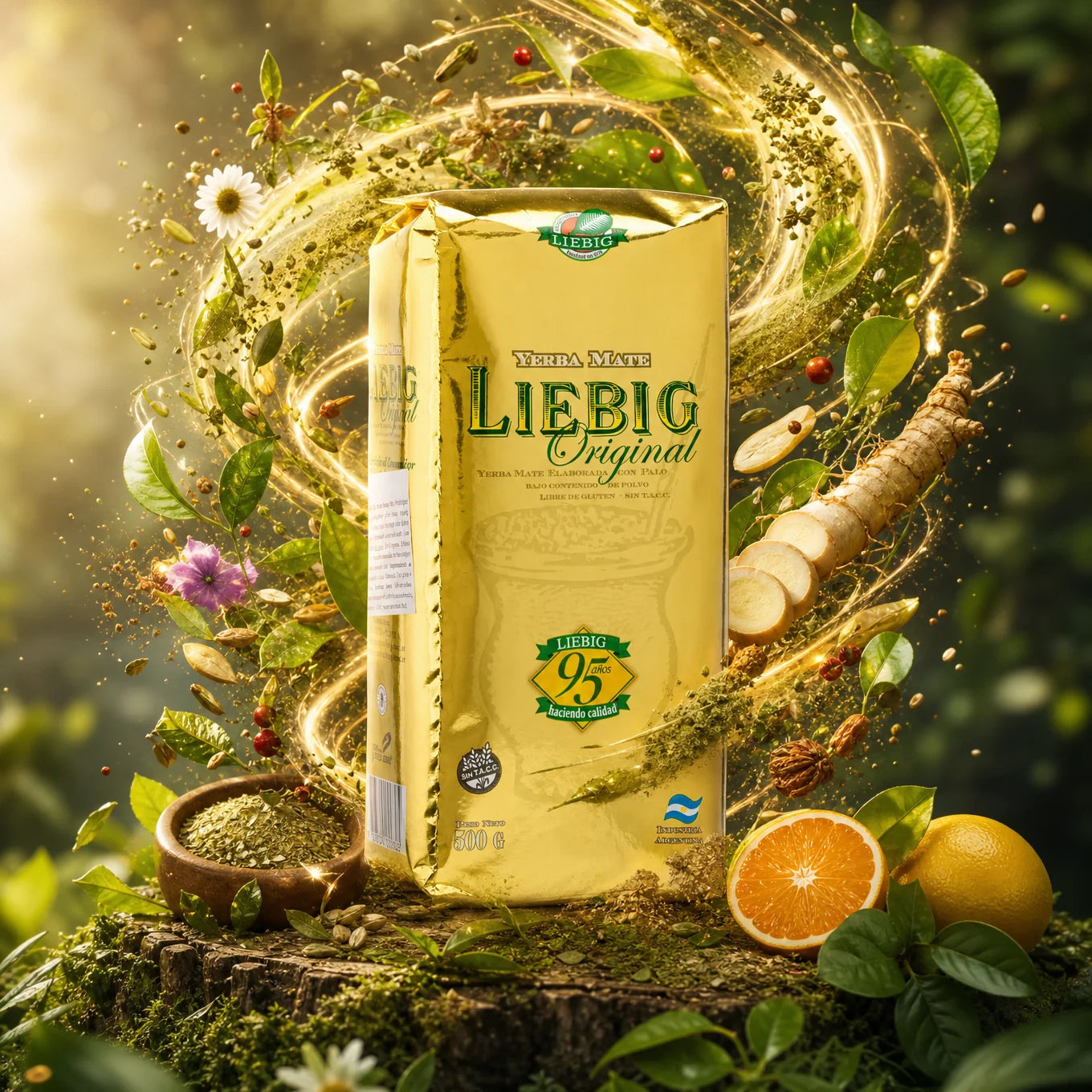Liebig Original čaj yerba mate • S grančicama • 500 g