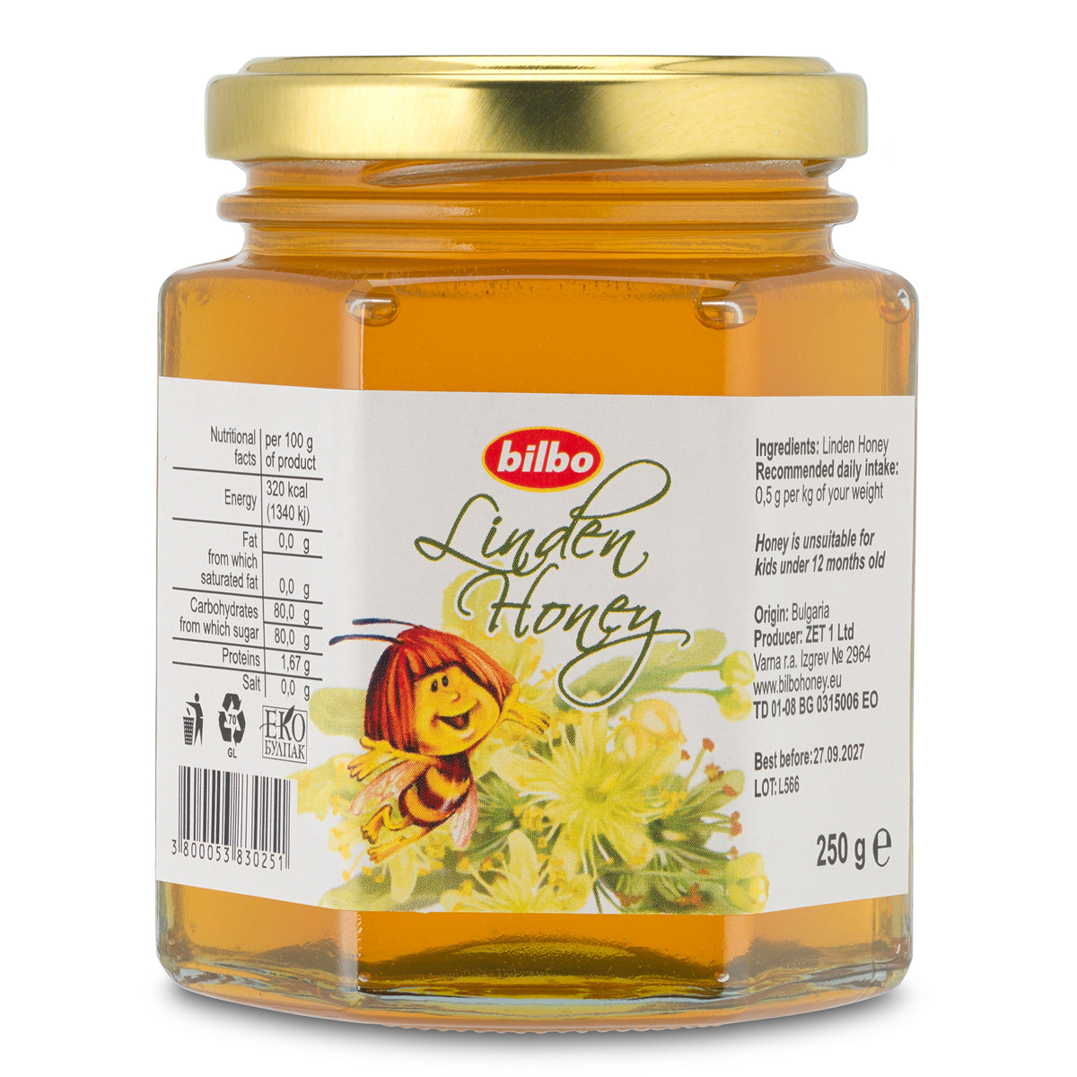 Bilbo sirovi lipov med • 250 g