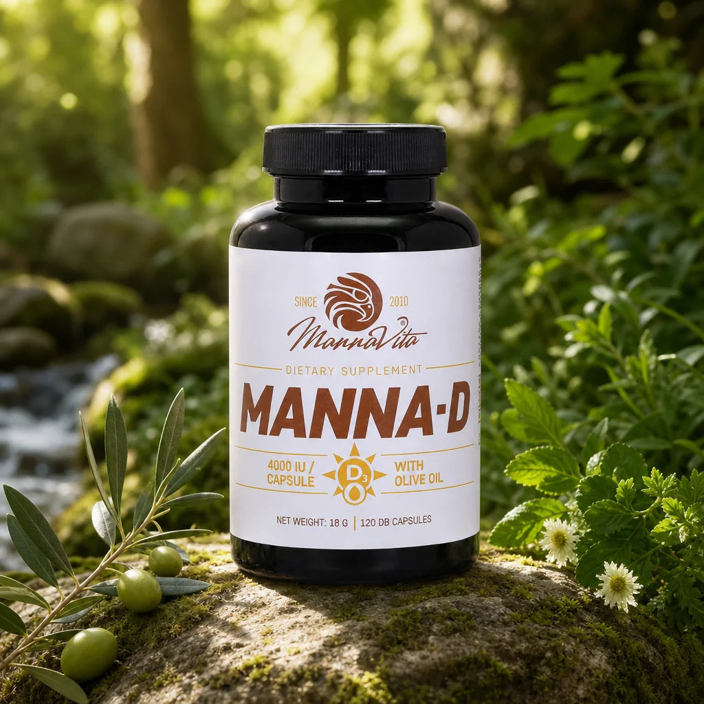 MANNA-D Vitamin D3 u maslinovom ulju 4000 IU • 120 kapsula