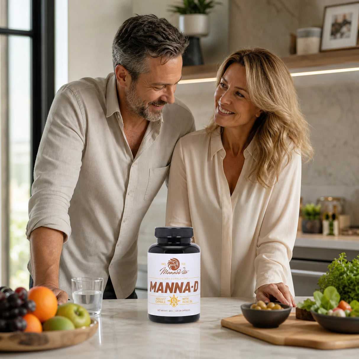 MANNA-D Vitamin D3 u maslinovom ulju 4000 IU • 120 kapsula