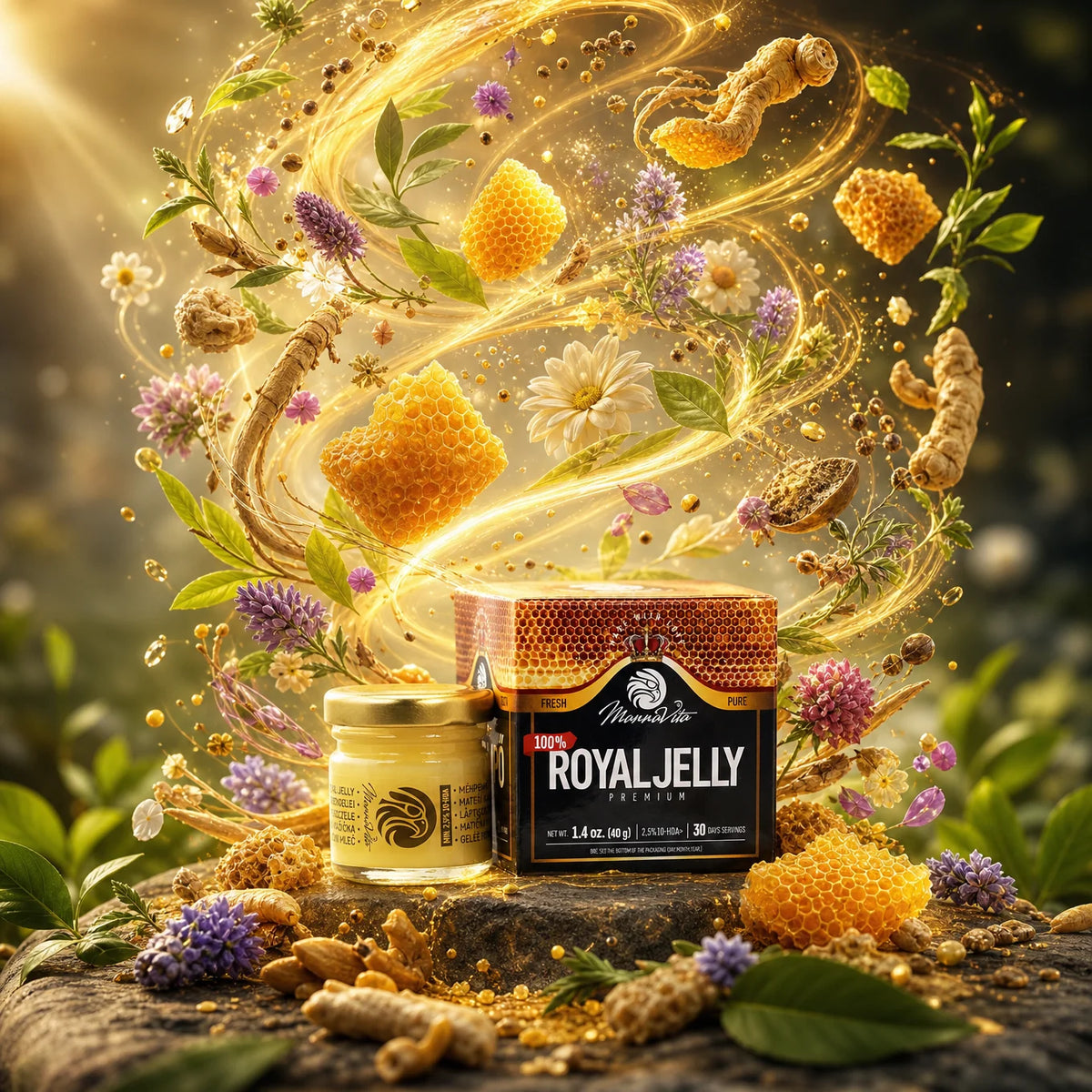 Mannavita Premium Matična mliječ • 2,5% 10-HDA • 40g
