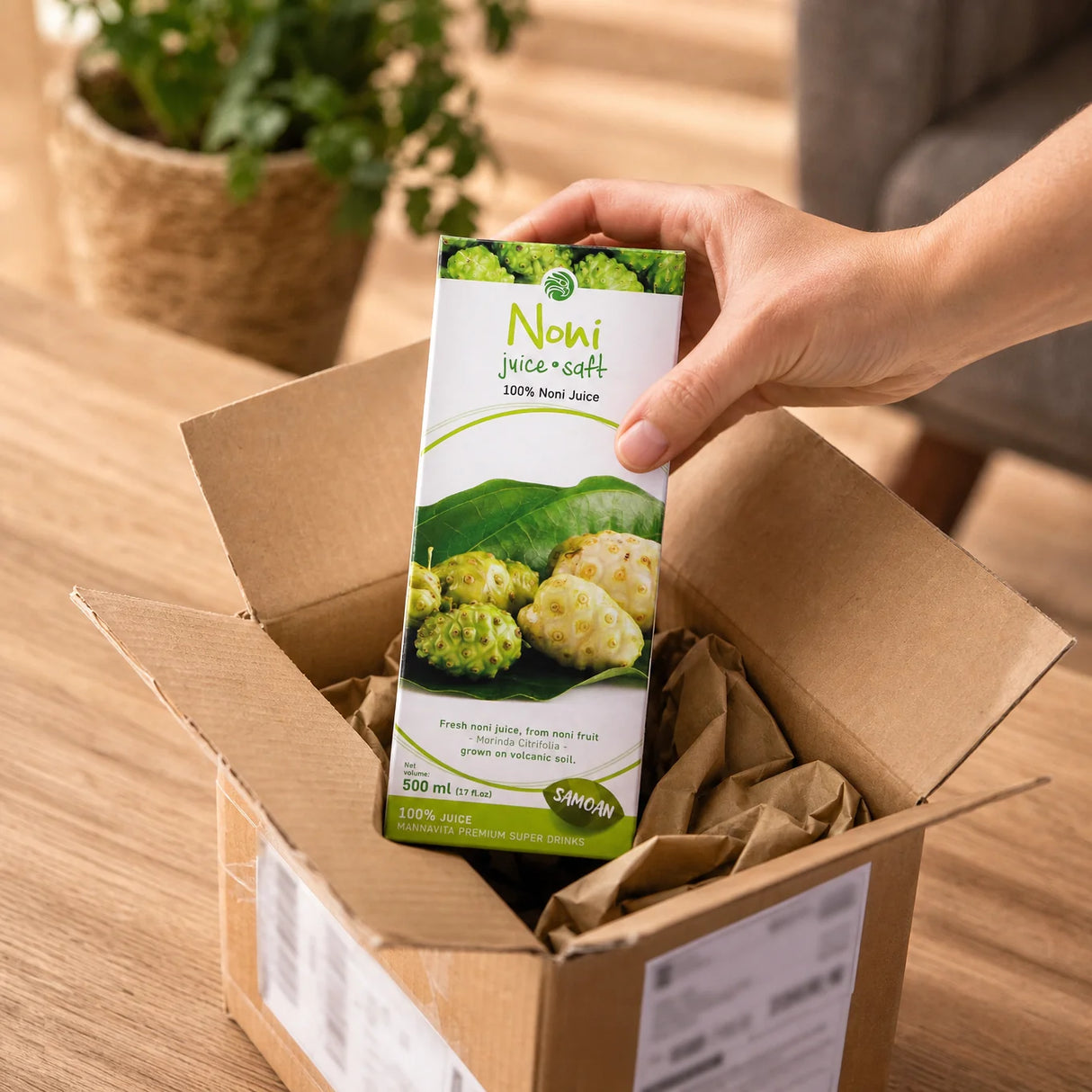 Mannavita • Sok od Noni, 100% cijeđeni čisti sok • 500 ml