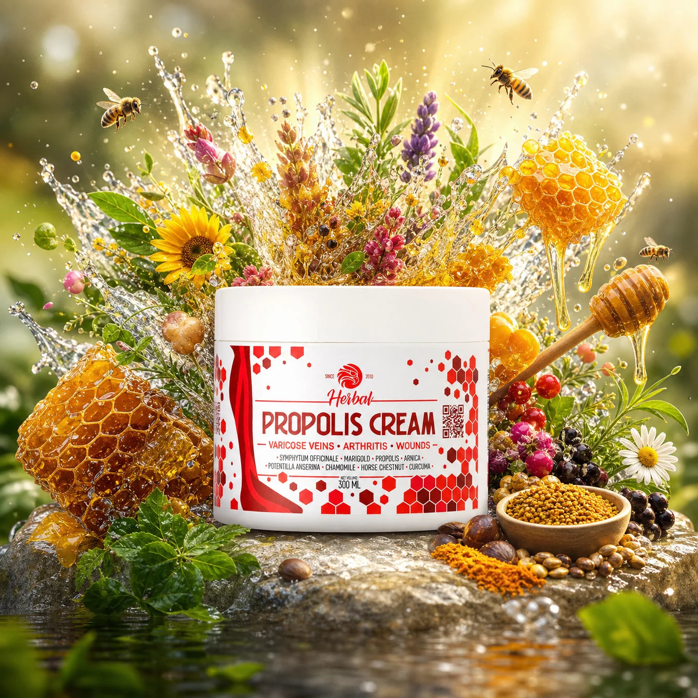 Mannavita Propolis krema s biljem • 300 ml