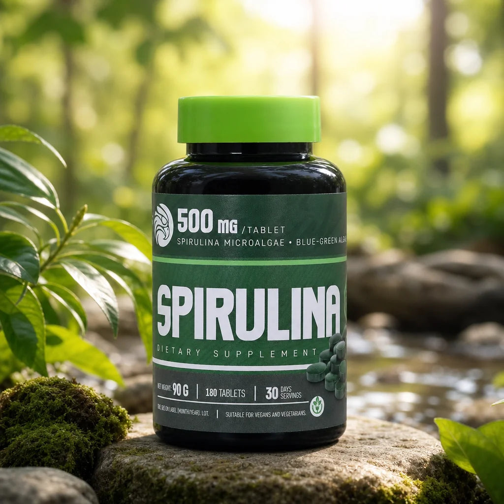 Mannavita Spirulina tablete 500 mg • 180 kom.