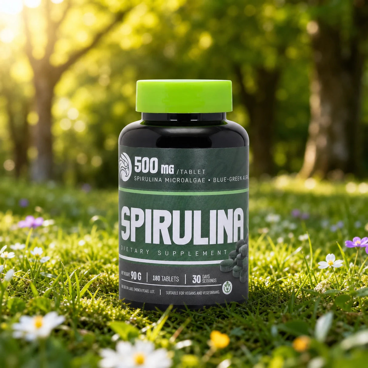 Mannavita Spirulina tablete 500 mg • 180 kom.