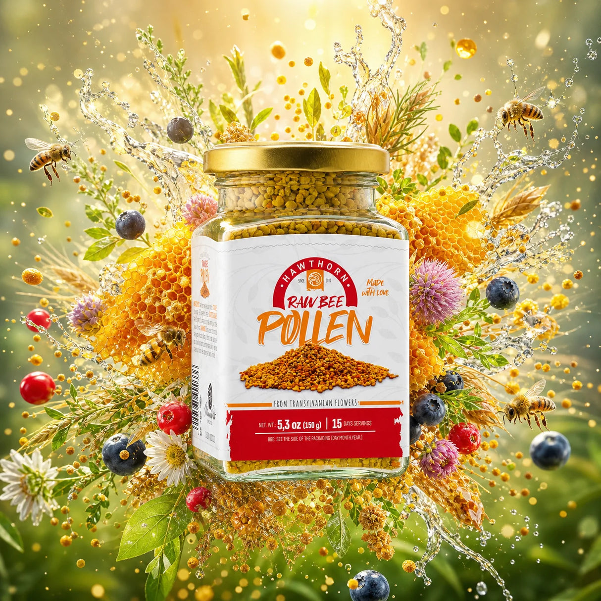Mannavita neprerađeni cvjetni pelud od Gloga • 150g
